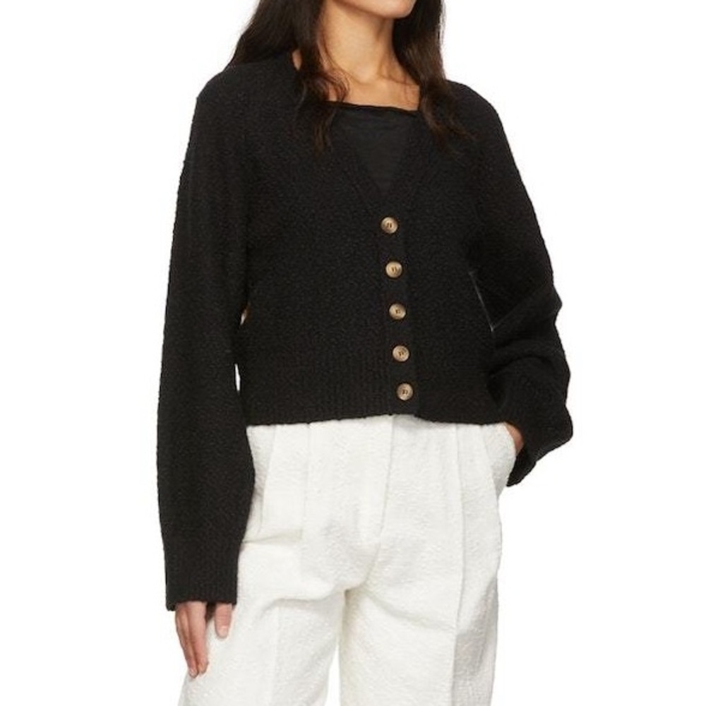 House of Dagmar Black Boucle Cardigan